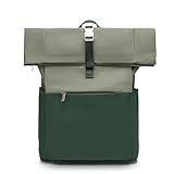 CELIMS - Sac a Dos Roll-Top 45x36x20 Easyjet | Bagage Cabine | Imperméable & Ultra-Résitant | Compartiment Ordinateur Portable | Vert