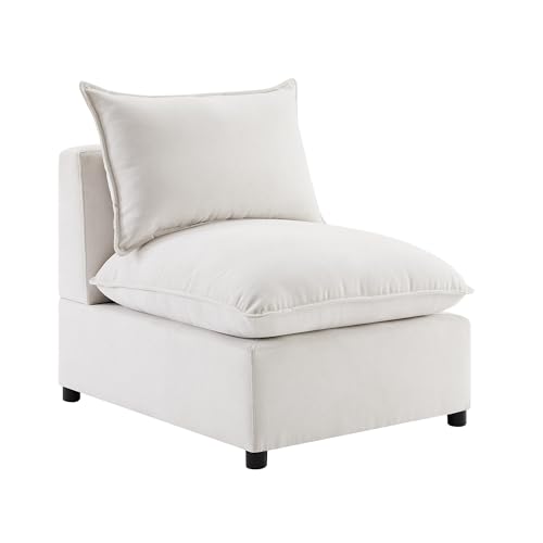 VANOMi Modular Armless Sofa Chair, Middle Seat Replacement for Sectional Couch, Single Seat Sofa Module