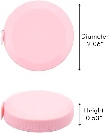 6 Packs Mesure de bande,Soft Mesure de la bande de couture pour la mesure du corps,59Inch/1.5M Mini Mesure des rubans de mesure, des tissus et des vêtements, à la main (3 Couleur)