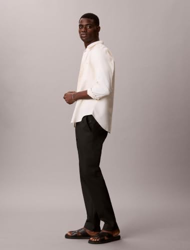 Image of Calvin Klein Men's Modern Stretch Chino Wrinkle Resistant Pants