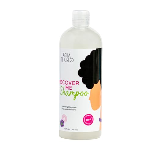Agua de Cielo Champú Recover Me - Champú sin sulfatos ni siliconas para reparar el pelo seco y dañado, limpia profundamente e hidrata - 473 ml