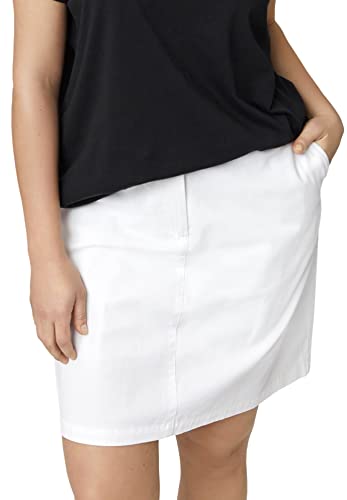 ellos Plus Size Stretch Chino Mid-Rise Skort