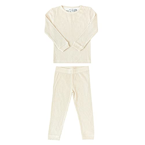 Copper Pearl Two Piece Long Sleeve Toddler Pajamas PJ Sets for Boys and Girls - Adorable Pattern Pajamas, Breathable Fabric to Keep Cool While Sleeping, Sizes 12 Months to 5T - Moonstone