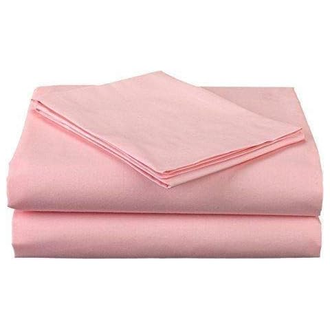 SHERA'S BEDDINGS Giza Cotton Sheet Pink Solid Queen- Giza Egyptian Cotton Sheet Set (4 Pcs) Fitted,Flat,2 Pillow Case Long Staple Giza Cotton Fit Upto 18''-21' Inches Extra Deep Mattress- 600 TC Cover