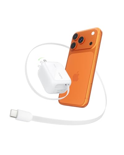 Belkin 45W GaN Charger with Retractable USB-C Cable