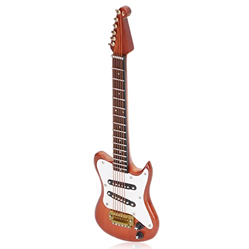 Cuque Mini-Gitarrenmodell, 5,9 Zoll Gitarrenmodell, schönes Modell für Regale im Musikraum Cover