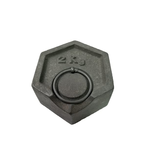 Poids en fonte hexagonale pour balance de table (2 kg)