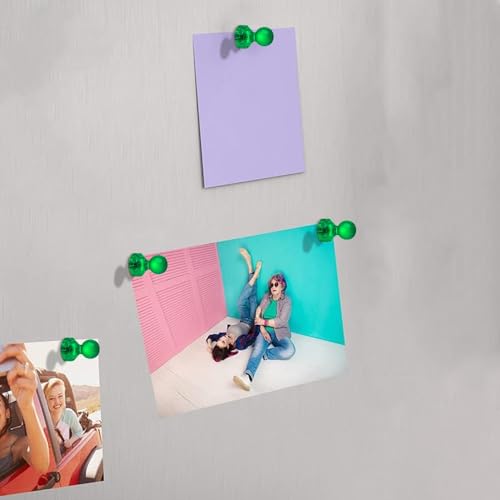 40 imanes decorativos verdes para refrigerador miniatura 5