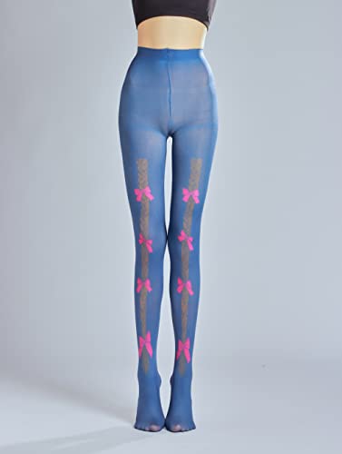 Image of Sahabowi Women's Sheer Tights, Digital Print Designs Stockings