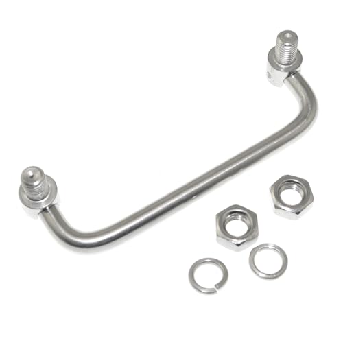 Image of 304 Stainless Steel U-Shaped Folding Metal Cabinet Handle Hole 120mm /4.7in Folding Handle Tool Box Handle