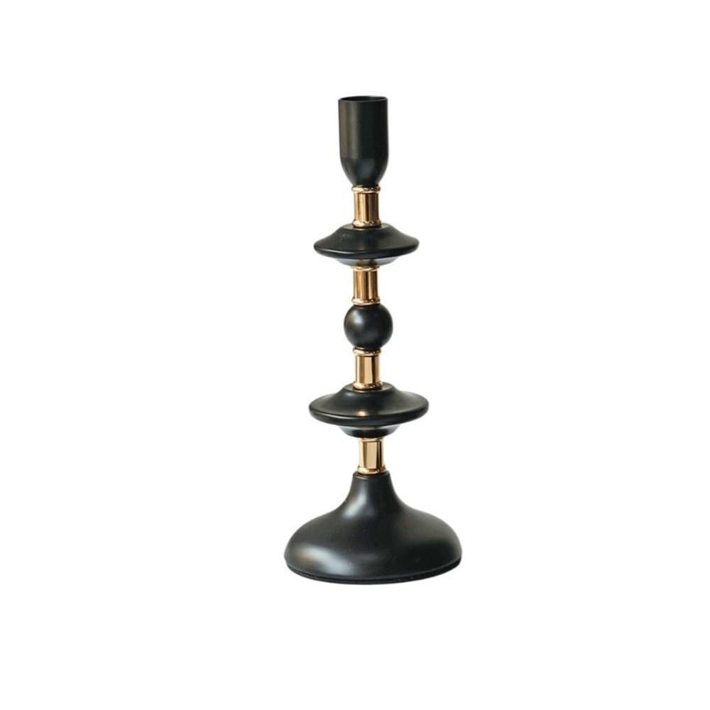 Candle Holder Candlestick Iron Decorative Ornament Candle Pedestal Holders ﻿for Dinner Room Table ﻿(M)