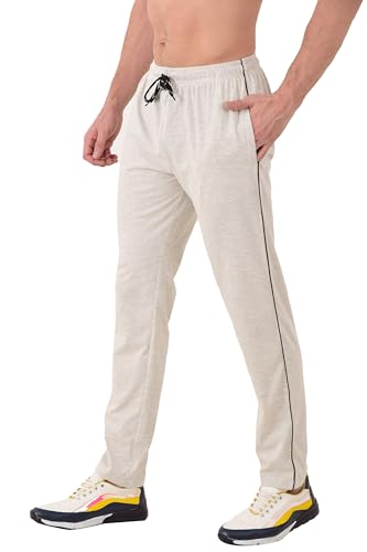 RELIGHT WEARS Cotton Track Pant for Men | Lower for Man | Comfortable Lower Men with Zip Pocket for Gym, Sports & Casual Wear