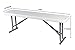 Ontario Furniture Bench/Folding-Plastic, Sturdy Strong Frame, Perfect for Entertaining a Crowd or Everyday use Both Indoor and Outdoor, Legs are fold-able for Easy and Convenient Storage, 10x48