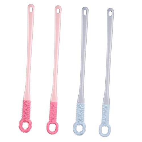 Brosse pour espace entre les orteils manche long pour un nettoyage confortable sous la douche