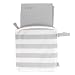 Ubbi On The Go Travel Diaper Gray and White Changing Mat Bag Baby Gift
