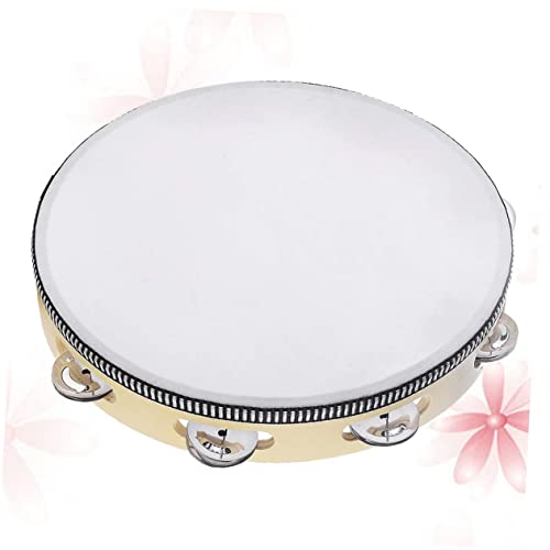 KJHBV 10 percussão Tamborim para crianças Tamborim para concertos Tamborim para iniciantes pandeiro