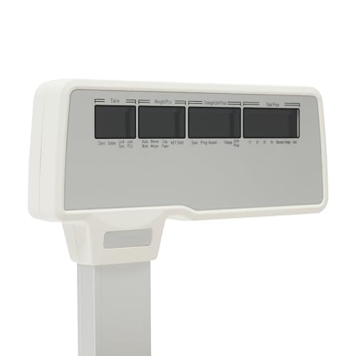 Báscula Comercial Digital con Impresora Térmica y Pantalla LCD Doble miniatura 6