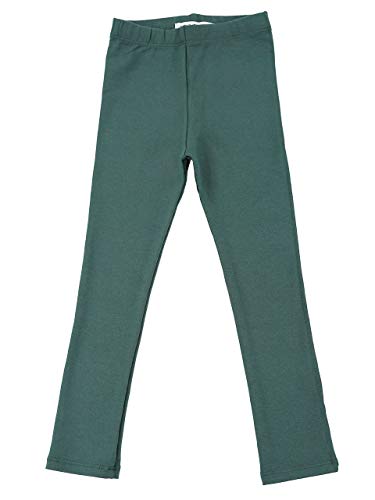 Vivian's Fashions Long Leggings - Baby Girls, Cotton (Green, 12 Months)