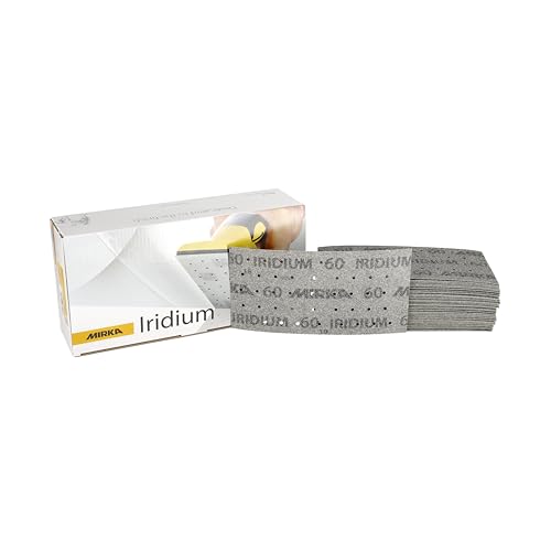 Papier abrasif pour peinture et bois Mirka Iridium 93x180 grain 60 autoagrippant