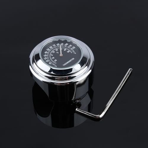 CFTGIW Aluminum Alloy Motorcycle Handlebar Thermometer Shock for 7/8-1 Bars