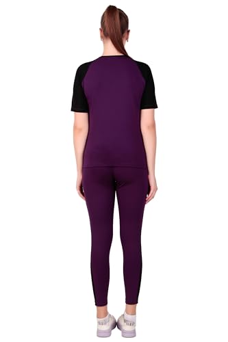 Image of Benzos Women's Body Fitted Gym Running Sports Track Suit | Regular Casual Fit | Track Suit for Girls & Women | Fabric - Polyester Blend