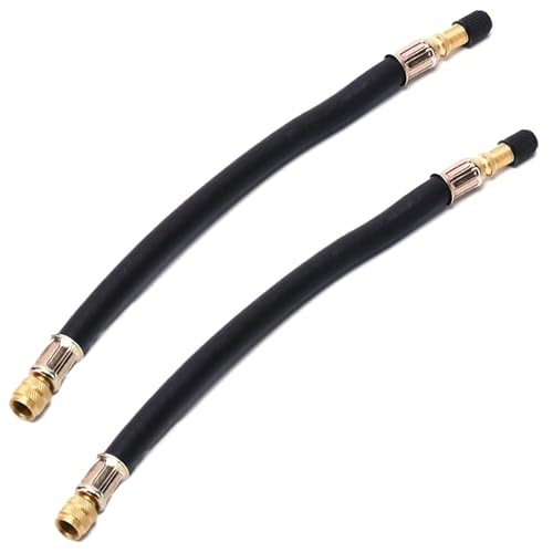 2 Pièces Extension Valve de Pneu, Extension Valve Pneu en Caoutchouc Rallonge Valve Pneu Flexible, Pneu Valve de Adaptateur, Air Pneu Valve Extension, pour...