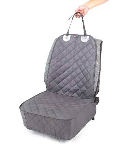 Image of HONEST OUTFITTERS Dog Car Seat Cover 2 Pack, Waterproof Front Seat Car Cover for Cars, Trucks, and Suvs, Pet Front Cover for Cars, Nonslip Dog Seat Cover Grey