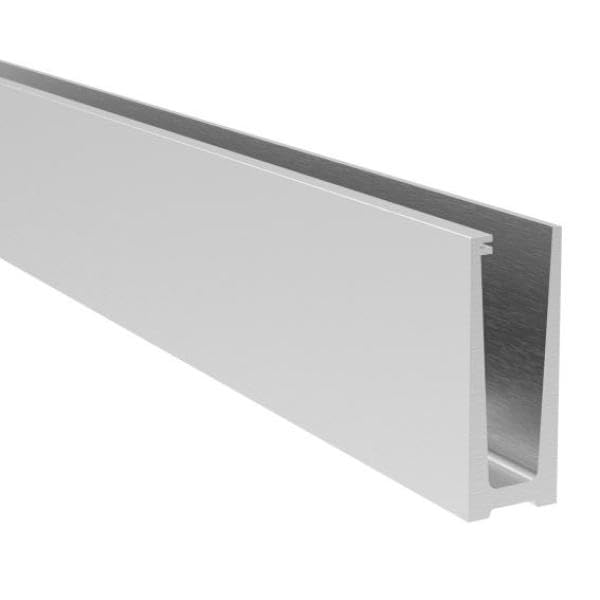 Sellon24 Profil aluminiowy, balustrada szklana, 0004, anodowana, satynowa, dł. 2500 mm, szkło 12-21,52 mm, kN2,5 Premium mocny