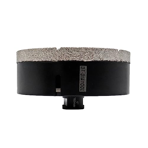 Dt-Diatool Daimond Core Drill Bit 6 Inch Vaccum Brazed Hole Saw With 5/8"-11 Thread Drilling For Procelain Tile Ceramic Stoneware Marble Granite Stone Brick #TOP11