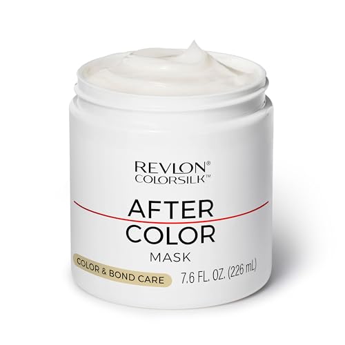 REVLON ColorSilk After Color Care Mask, Vegan Keratin Hair Treatment, Bond Repair for Damaged Hair, For All Hair Colors & Types, 7.6 fl oz