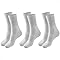 MASH Kit 3 Pares Meia Cano Médio Atoalhada Punho Canelado Active Unissex Dia a Dia Masculino, 3 Branca, 39-43