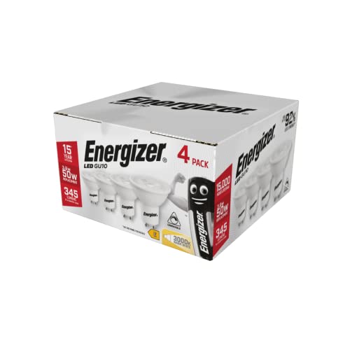 Energizer GU10 Dimmable Lightbulb, 3.6W, Warm White