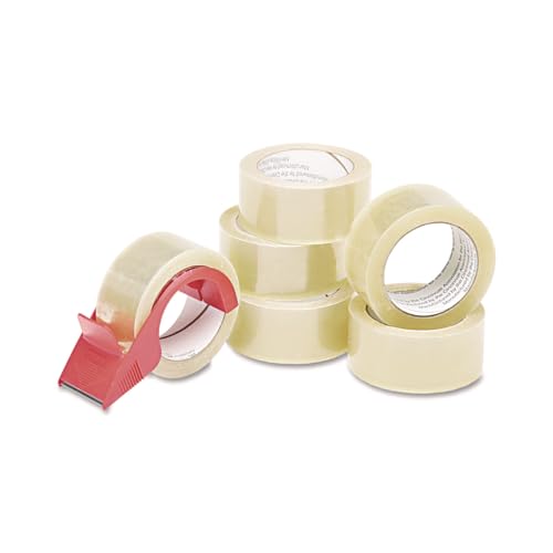 AbilityOne - Commercial Grade Package Sealing Tape with Handheld Tape Dispenser 7510-01-579-6873: SE, 6 Item(s)