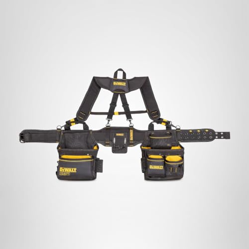 Miniatura 9 de Dewalt Cinturón De Herramientas, Con Tirantes Ajustables, 25 Bolsillos, Negro Y Amarillo Dwst540602