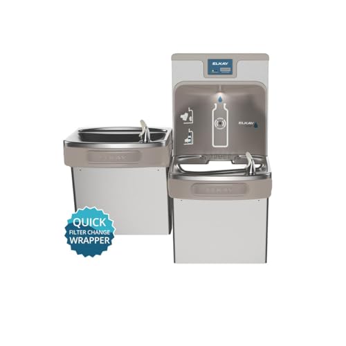Elkay LZSTL8WSSP Bottle Filling Station and Cooler, Bi-level, Stainless Steel