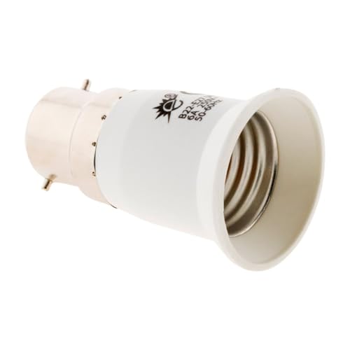 Adaptateur de douille fiche mâle B22 vers fiche femelle E27 - Zenitech
