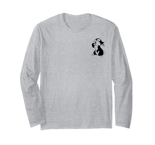 T-shirt Bambi Disney manches longues avec motif Panpan sur la poitrine pour adulte