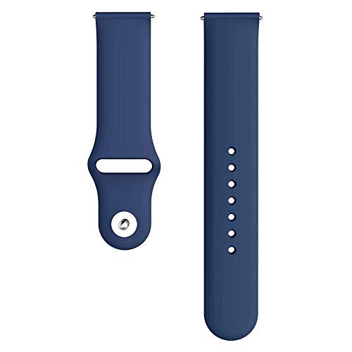 Image of Soft Silicone 20mm Strap Compatible with Amazfit Bip /Lite /GTS /Samsung Gear Sport /Galaxy Watch 42mm / Active /2 40-44mm /Realme Classic /Fashion Smartwatch Strap