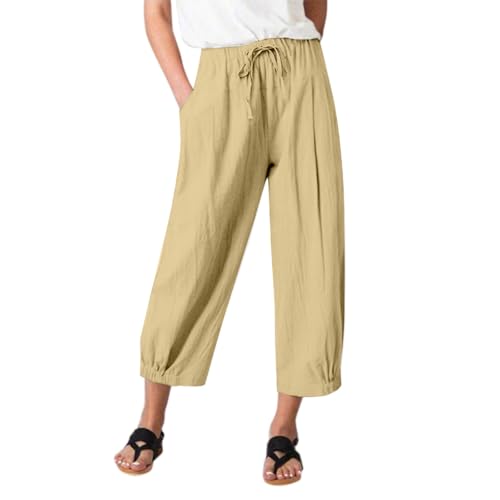 Pantalon en tissu rayé pour femme pantalon droit fluide été