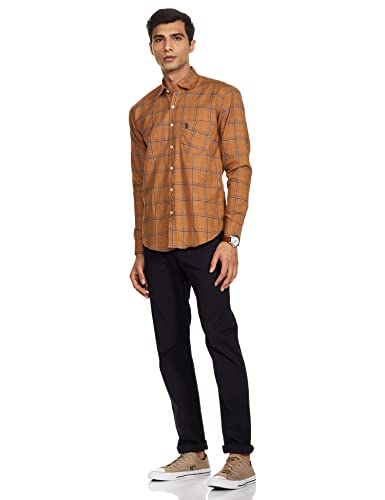 Image of U.S. POLO ASSN. Men's Checkered Regular fit Casual Shirt