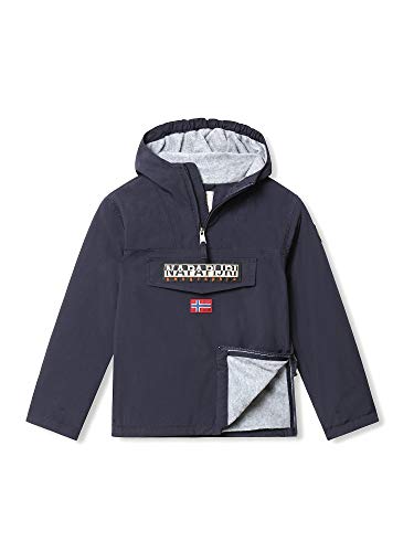 Tasca a marsupio Napapijri Rainforest Winter Jacket, Giacca con Cappuccio Bambino, Blu (Blu Marine 176), 102 cm (Taglia Produttore:4 Anni)
