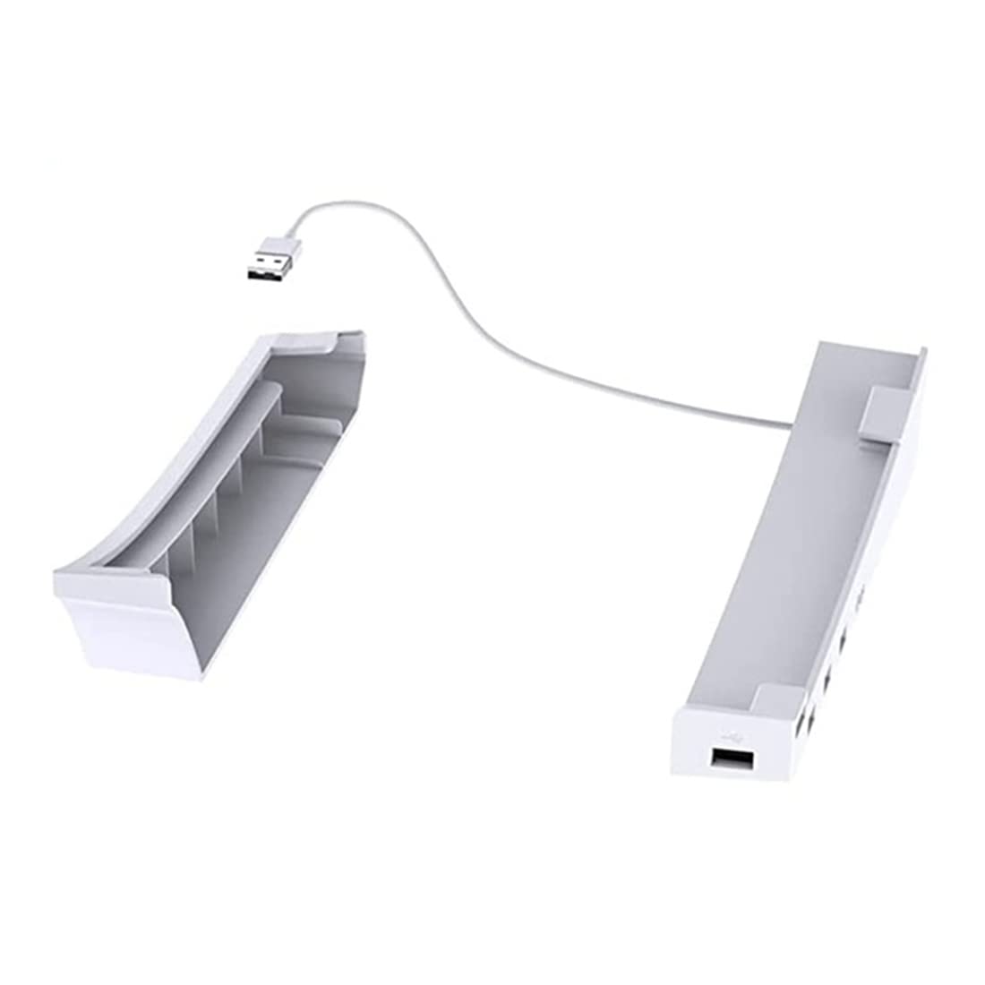 Supporto per console da gioco USB, supporto orizzontale per 4 dischi ed edizioni digitali, soluzione di archiviazione multifunzionale per PlayStation e Xbox