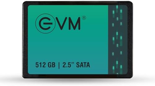EVM 512GB 2.5-Inch SATA III Internal SSD – 550MB/s Read & 500MB/s Write, 3D NAND, 5-Year Warranty, Laptop & Desktop Solid State Drive (EVM25/512GB)