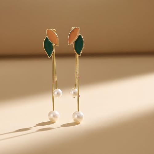 Image of ECLATS Leaf tassel earring for Girls