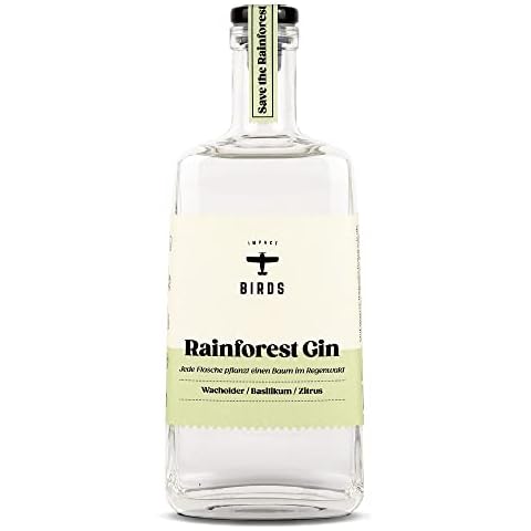 BIRDS Rainforest Gin | Handmade Dry Gin mit Basilikum, Zitrus, Ingwer & Rosa Pfeffer Cover