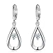 Produktbild Tonpot Damen-Ohrringe aus 925er-Sterlingsilber, elegant, Wassertropfen-Zirkonia-Ohrringe, Anhänger, Ohrstecker, Schmuck für Hochzeiten, Partys