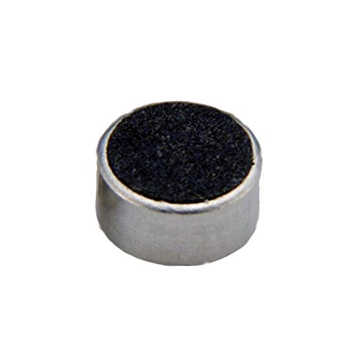 Taidacent 10 Pcs 9750 Uni Directional Electret Condenser Microphone Dual-Capacitor Cardioid Electret Capsule Mono Directional Mic Noise Reduction Anti-interference Microphone