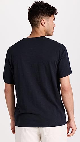 Vince Men's Slub Split Neck Tee3