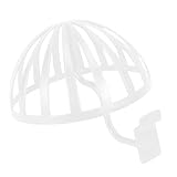 Cabilock Baseballkappenhalter Wandmontiert Weiß Kunststoff Kompakter Kappen Displayhalter für Umstands und Babygeschäfte mit Modernem Design 56cm Gerillte Platte