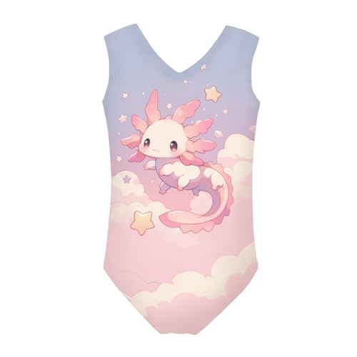 Image of Girls Swimsuits Size 3-14 Kids Summer Sleeveless One Piece Bathing Suit Beach V-Neck
